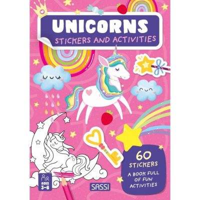 Carte de activitati cu abtibilduri - unicorni magici