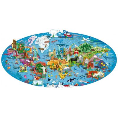 Cunoaste si exploreaza - puzzle planeta pamant (200 piese)
