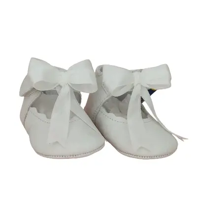 Balerini botez Lore by Baby fox (Marime: 17, Culoare nappa: alb, Decor: Funda)