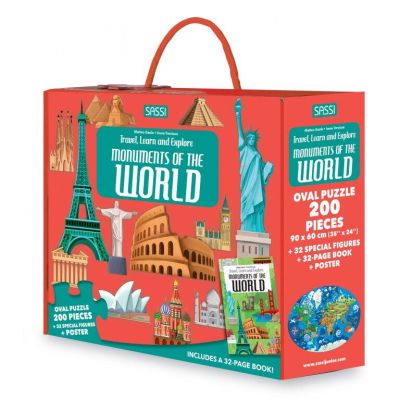 Cunoaste si exploreaza - puzzle monumentele lumii (200 piese)