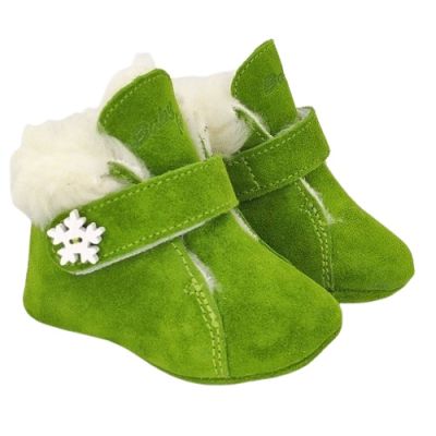 Ghetute BIT cu bareta-Imblanite (Culoare nappa: verde nappa, Marime: 15, Decor: Fulg de nea)