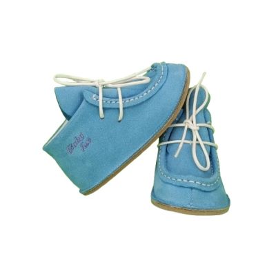 Botosei Mocasini Barefoot (Marime: 16, Culoare velur: Blu Rappalo)