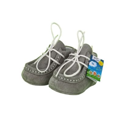 Botosei Mocasini Barefoot (Marime: 16, Culoare velur: Gri Shark)