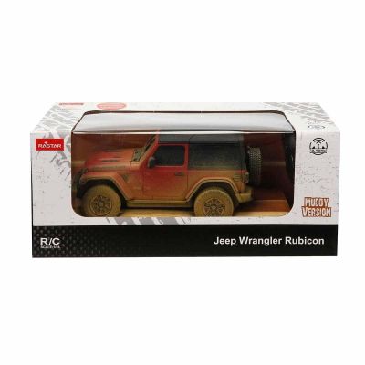 MASINA CU TELECOMANDA JEEP WRANGLER MUDDY ROSU CU SCARA 1 LA 24 VIVRas79500_Muddy