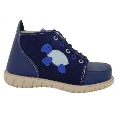 Ghetute baieti bleumarin, model Flipper (Culoare nappa: bleumarin, Marime: 25)