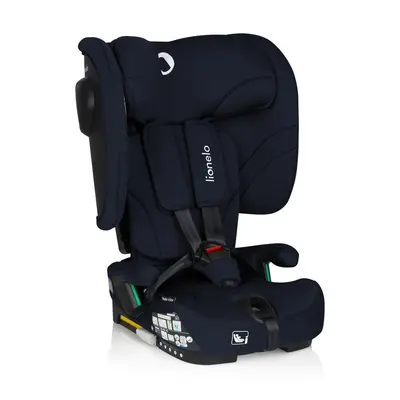 Scaun auto pliabil, Lionelo, Nelly, i-Size, 76- 150 cm, Tetiera reglabila in 15 pozitii, Spatar reglabil in 4 pozitii, Sisteme de fixare Isofix si Top Tether, Sezut lat si confortabil, Conform cu ECE R129, Albastru BYNLO-NELLY_I-SIZE_BLUE_NAVY