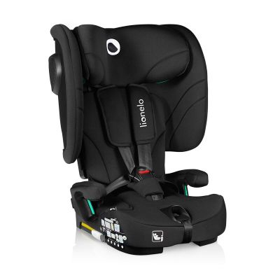 Scaun auto pliabil, Lionelo, Nelly, i-Size, 76- 150 cm, Tetiera reglabila in 15 pozitii, Spatar reglabil in 4 pozitii, Sisteme de fixare Isofix si Top Tether, Sezut lat si confortabil, Conform cu ECE R129, Negru BYNLO-NELLY_I-SIZE_BLACK_CARBON
