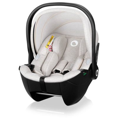 Scoica auto, Lionelo, Moxie, i-Size, 40-87 cm, Tetiera reglabila, intarita cu spuma de memorie, Carcasa ventilata, Din bambus, Protectie avansata, Conform cu R129, Bej BYNLO-MOXIE_I-SIZE_BEIGE_SAND
