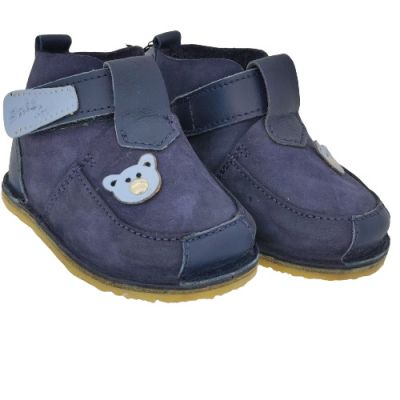 Ghetute Barefoot Baby fox (Culoare nappa: bleumarin, Marime: 23, Decor: Ursulet)