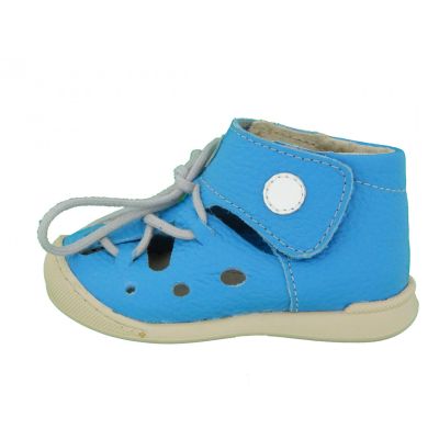 Sandale copii, Tahiti (Marime: 19, Culoare nappa: blu, Decor: Buline)