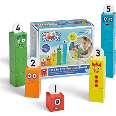 Cuburi din lemn numberblocks  - de la 1 la 5