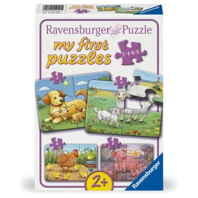 Ravensburger - Primul meu puzzle familii de animale de la ferma 2 4 6 8 piese ARTRVSPC04041