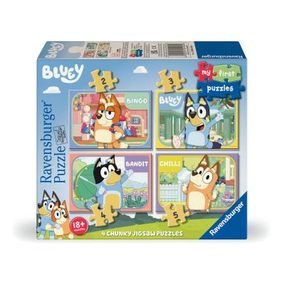 Ravensburger - Puzzle Bluey 4 buc in cutie 2 3 4 5 piese ARTRVSPC04105