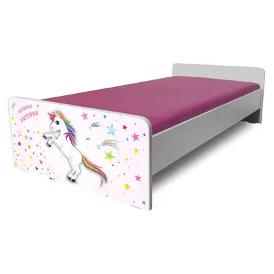 Patut pentru Fetite 2-8 ani Economic Unicorn varianta fara saltea - Pc-p-eco-uni-70