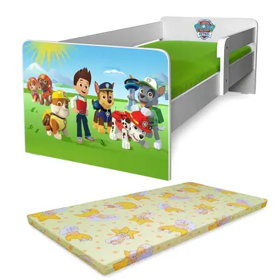 Patut Paw Patrol P1 Copii 2-8 Ani + Saltea Light  Pc-p-bas-paw-70