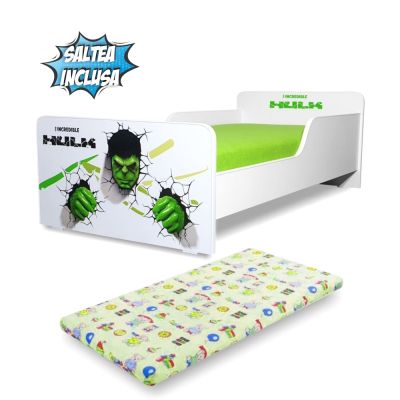 Pat Copii Start Hulk 2-12 Ani Cu Saltea Inclusa - Pc-p-mok-hlk-80