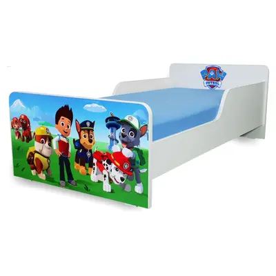 2 laterale Pat copii Paw Patrol 2-12 ani cu sertar - 2LPC-P-MK-SRT-PAW-80