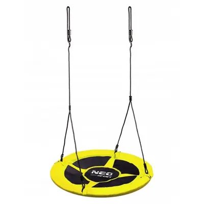 Leagan tip cuib pentru copii xxl, 100 cm, 150 kg, neo-sport 1083, galben edeedi1083