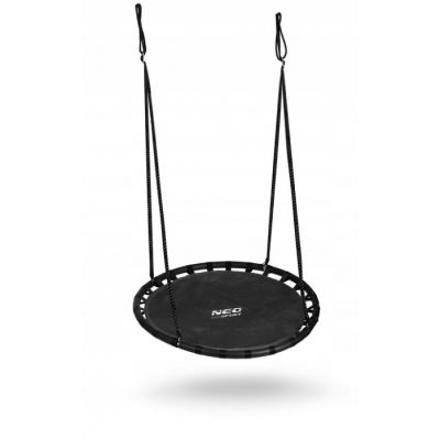 Leagan tip cuib pentru copii xxl, 110 cm, 150 kg, neo-sport 110210, negru edeedi110210