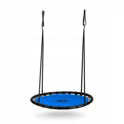 Leagan tip cuib pentru copii xxl, 120 cm, 150 kg, neo-sport 110221, albastru edeedi110221