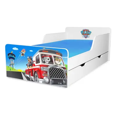 Pat copii Paw Patrol 2 / 2-12 ani cu sertar - PC-P-SRT-PAW2-80