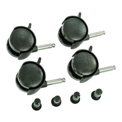 Set 4 roti, Qmini, Compatibile cu patuturile Babyneeds si Qmini, Negru BYNBABYNEEDSWHEELS_Black