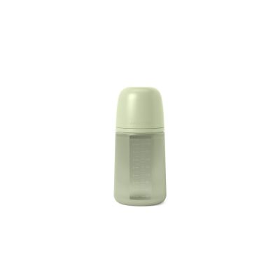 Biberon din silicon, 240ml, Colour Essence SX Pro debit mediu, verde JEM8426420081184