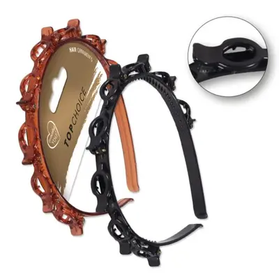 Cordeluta de par cu clipsuri, Top Choice, 28595