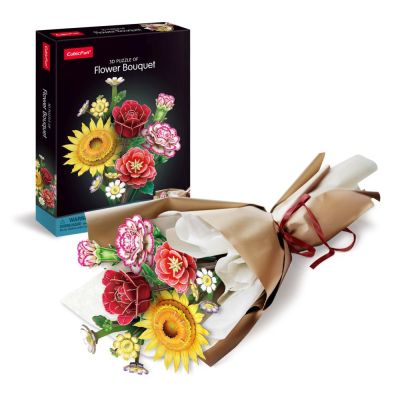 Cubic Fun - Buchet de Flori asortate 3D 363 piese ARTCUP867h