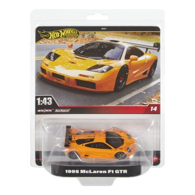 HOT WHEELS PREMIUM REAL RIDERS MASINUTA METALICA MCLAREN F1 GTR 1995 SCARA 1:43 VIVMTHMD41_HWT15