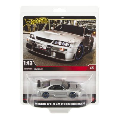 HOT WHEELS PREMIUM REAL RIDERS MASINUTA METALICA NISMO GT-R LM 1995 BCNR33 SCARA 1:43 VIVMTHMD41_HWT02