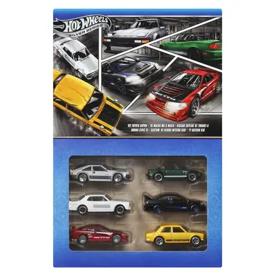 HOT WHEELS SILVER SERIES SET 6 MASINUTE METALICE TEMATICA JAPONEZA VIVMTJBY77