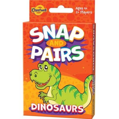 Joc de carti 2 in 1 - dinozauri veseli