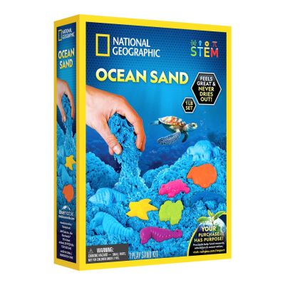 National Geographic - Set educativ Nisip kinetic ce ajuta la dezvoltarea abilitatilor motorii fine ARTNG23678