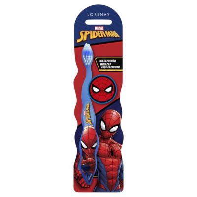 Periuta de dinti pentru copii, cu capac, Spiderman, 2565