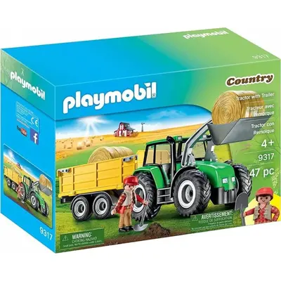 Playmobil - Tractor cu remorca si incarcator frontal ARTPM9317