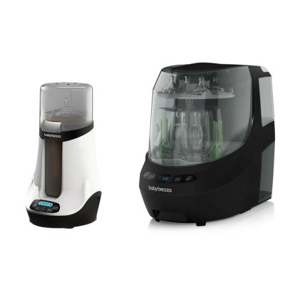 PACHET BEBE START 20 - Bottle Washer Pro Black + Încălzitor biberon Safe and Smart Baby Brezza