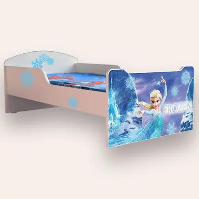 Pat Fete Frozen Mare 2-12 Ani Simplu Cu Saltea Inclusa 160x80 Cmg43132789031169