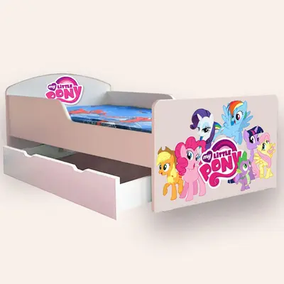 Pat Copii Little Pony Mare 2-12 Ani Cu Sertar Varianta fara Saltea Cmg43817510142209