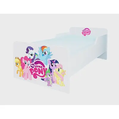 Pat Copii Little Pony Mare 2-12 Ani Simplu Cu Saltea Inclusa 160x80 Cmg43805457154305
