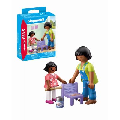 Playmobil - Figurina mesterita cu fetita ARTPM71881