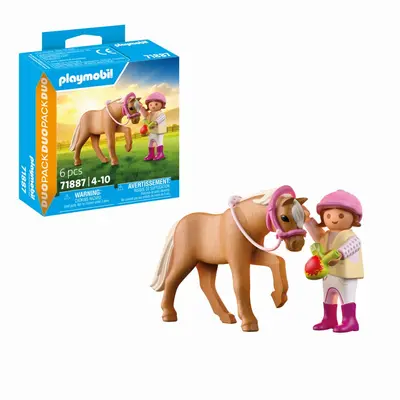 Playmobil - Set 2 figurine fetita cu ponei ARTPM71887