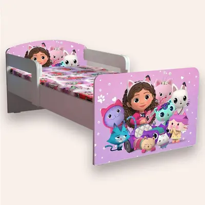 Pat fete Papusa Gabby Mic 2-8 Ani Cu Manere Cu Saltea Inclusa 140x70 Cmg49440839401812