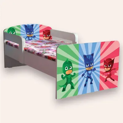 Pat Copii Eroi In Pijamale Mic 2-8 Ani Cu Manere Cu Saltea Inclusa 140x70 Cmg46521031360852