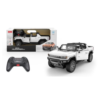MASINA CU TELECOMANDA GMC HUMMER EV ALB SCARA 1 LA 16 VIVRas93000_Alb