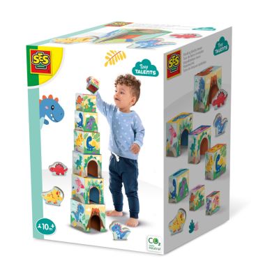 Jucarie de stivuit - turn cu figurine dinozauri sa13202
