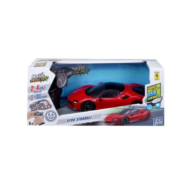 MAISTO MASINUTA PREMIUM CU TELECOMANDA 2.4GHz FERRARI SF90 STRADALE SCARA 1 LA 24 VIVMST82334