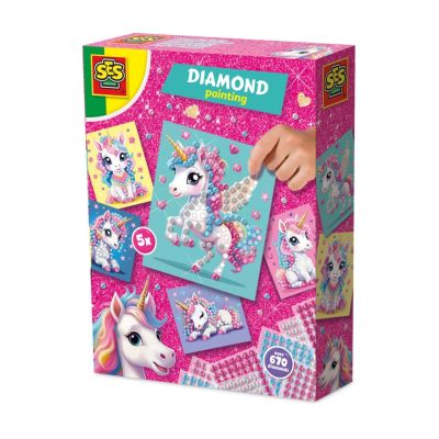 Set creativ cu diamante - unicorni sa14726