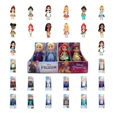 Disney Princess - Mini papusi printese Disney si Frozen, 8 cm BKF217584