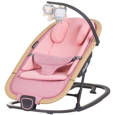 Scaunel balansoar chipolino senso pink marshmallow wood hubsheso0254pm
